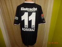 Eintracht Frankfurt Jako Matchworn Trikot 08/09 "Fraport" + Nr.11 Korkmaz Gr.L