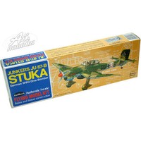 Guillows Ju-87B Stuka 508 Rubber Powered Balsa Aircraft 16.5" Flying Model Kit