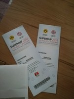 Briefumschlag mit 2 Tickets Ticket Supercup BVB Borussia Dortmund Bayern München