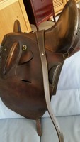 Stocksattel älter gebraucht Leder ! mit Übergurt ohne zubehör 