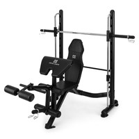 HANTELBANK FÜHRUNGSSTANGE HEIM KRAFT TRAINING WORKOUT LANGHANTEL BEIN ARM CURLER