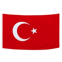 Hissflagge Türkei Fahne Flagge Banner mit Ösen 150 x 90 cm WM EM Fanartikel