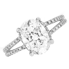 Oval diamond engagement rings platinum