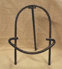 12-1/2" Metal Easel - Brown w/ Aged Gold Highlights