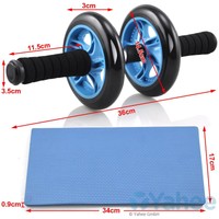 Bauchtrainer-Roller Bodyshaper AB Wheel Bauchmuskeltrainer mit Knie Pad