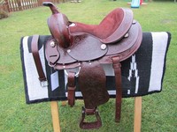 Westernsattel Leder für Jugendliche Gr. 14 inch