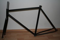 Rahmen-Gabel-Set Singlespeed Fixie CroMo 53 cm Mattschwarz NEU