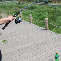 1,2M Angelrute Tragbare Fiber Reinforced Plastic Lure Rod Angelausrüstung