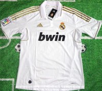 REAL MADRID CF Trikot Herren Größe XL von Adidas +  Weiss-Gold + Camiseta Spain