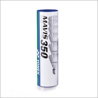 YONEX Mavis 350 Nylon Badmintonball Federball weiß/grün (6 Stück) -NEU-