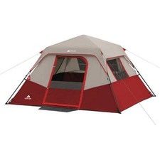 Cabin Instant Camping Tent Shelter 6 Person Outdoor Family Hiking Travel New Red