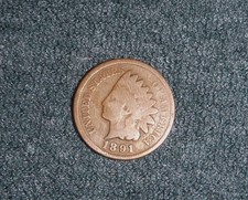 1891 Indian Head Cent Penny