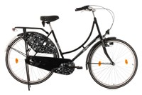 DAMENFAHRRAD HOLLANDRAD 28" TUSSAUD SCHWARZ BLÜTEZEIT 3 GÄNGE KS CYCLING 302H