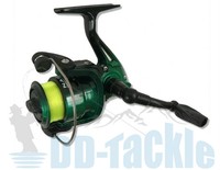 Native FD 200 Frontbremsrolle & Schnur Stationärrolle Angelrolle Forelle Barsch