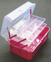 Angelgerätekasten,Zubehörbox, Lady´s Pink Angelkasten, ideal als Nähkästchen
