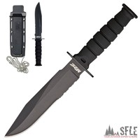 M-TECH Kabai,  Camping-Messer mit Holster & Kette ! Gesamtlänge - 15 cm !