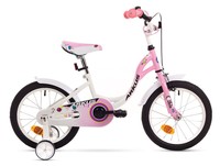 Kinderfahrrad Delta 16 Zoll Mädchenfahrrad mit Rücktritt und Stützrädern