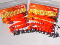 Möhrchen Dorschset Dorschbombe Dorschgummi mit Jigs Dorschangeln mit VMC Jigs 