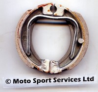 Yamaha PW 50 PW50 Brake Shoes NEW Front Rear all years with spring clip (Y501)