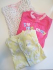 VGUC lot of 3 girl’s Carter’s sleepers, fleece & terry, sz 9M