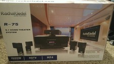 New listing
Rocha Riedel R-75 5.1 Home Theater Speakers Receiver Mp4 1500 Watts Hdtv