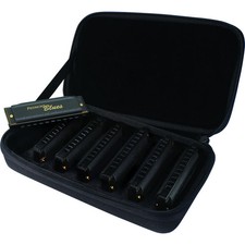 Hohner Piedmont Blues Seven Piece Harmonica Set with Case 7 Harmonicas Harp Pack