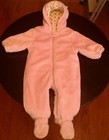 Baby Girl Children's Place Footed Zip Front Pink Coat Size 6-12 Months