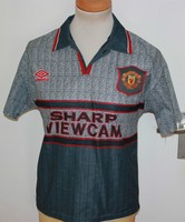 VINTAGE 1995-1996 UMBRO MANCHESTER UNITED TRIKOT Gr S