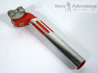 ITM red fluted 27,0mm 200mm lang Rennrad Sattelstütze 1987/88 Kult Top Zustand
