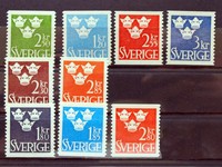 Schweden vier Dauerserien postfrisch