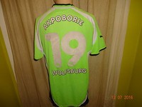 VfL Wolfsburg Puma Trikot 2000/01 "VW" + Handsigniert + Nr.19 AKPOBORIE Gr.L