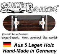 Komplett Holz Fingerskateboard OAK/WS/SWZ SOUTHBOARDS® Handmade Wood Fingerboard