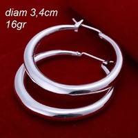 Ohrringe - 925 Sterling Silber plattiert - Schmuck - Ohrstecker - Creolen*