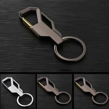 Mens New Alloy Metal Keyfob Gift Car Keyring Keychain Key Chain Ring Hot