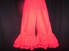 Red Custom Boutique Double Ruffle Pants size 2T-5