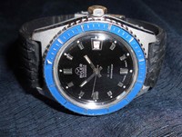 Alte Herren BULER Taucheruhr Automatik 70er Vintage Swiss Automatic Diver 6 ATM