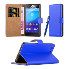 Wallet Leather Flip Book Stand Case Cover Pouch For Various Mobile Phones