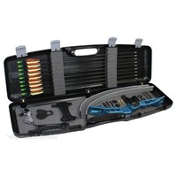 Poe Lang Recurvebogenset Jazz SE Metallic Blau 28"/30 lbs RH + viel Zubehör