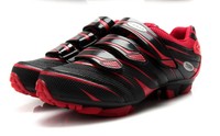 TieBao Professionell Rennrad MTB Fahrradschuhe Kompatibilität LOOK,SPD-SL Rot
