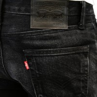 Levi's 511 Mens Designer Washed Black Slim Fit Jeans, BNWT