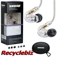 Shure SE215-CL Clear Ear Buds / Earphones Headphones Earbuds Free US 48 Ship