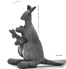 kangaroo knitting pattern eBay