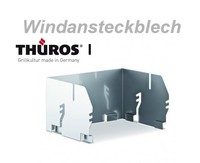 Aufsatzblech Windansteckblech Thüros I Grill Windblech Edelstahlblech Blech NEU