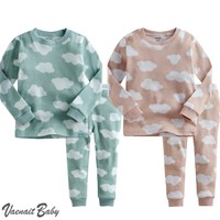 Vaenait Baby Toddler Kids Boys Girls Clothes Pyjama Set "Long Cloud" 12M-7T