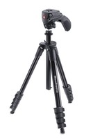 Manfrotto Compact Action Stativ schwarz inkl. Foto-Videokopf vom Fachhändler 