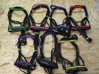 Mini Shetty Trense, Nasen und Stirnriemen geflochten, gute Lederqualität !!