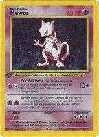 CCG 177 Pokemon Mewtu Holo Karte Base Set 1 Edition