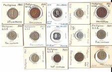 Philippines Coins Sentimo Centavo Low Mint Key Date Lapulapu 1903 1944 1941 1975