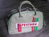 FIRESTONE Tasche # Sporttasche # Motorsport # Formel Eins # Beige # Neu 