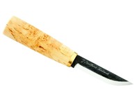  Marttiini-Schnitzmesser 186109 Carbon-Stahl Birkenholz-Griff Lederscheide 